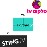 Read more about the article השוואה בין סלקום Tv, פרטנר Tv וסטינג Tv
